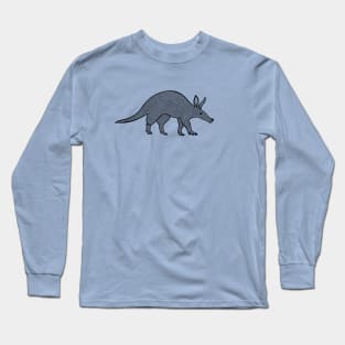 Aardvark - hand drawn detailed animal design Long Sleeve T-Shirt